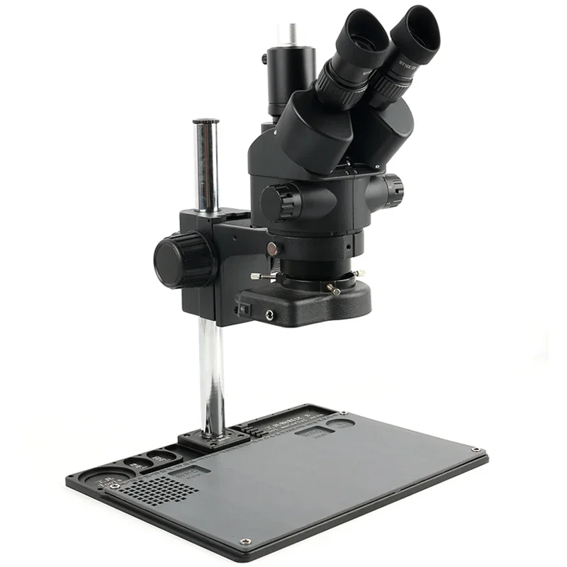 Trinocular Stereo Microscope 7X-45X - 7X-45X Zoom Endüstriyel Simul-fokal Alüminyum Alaşımlı