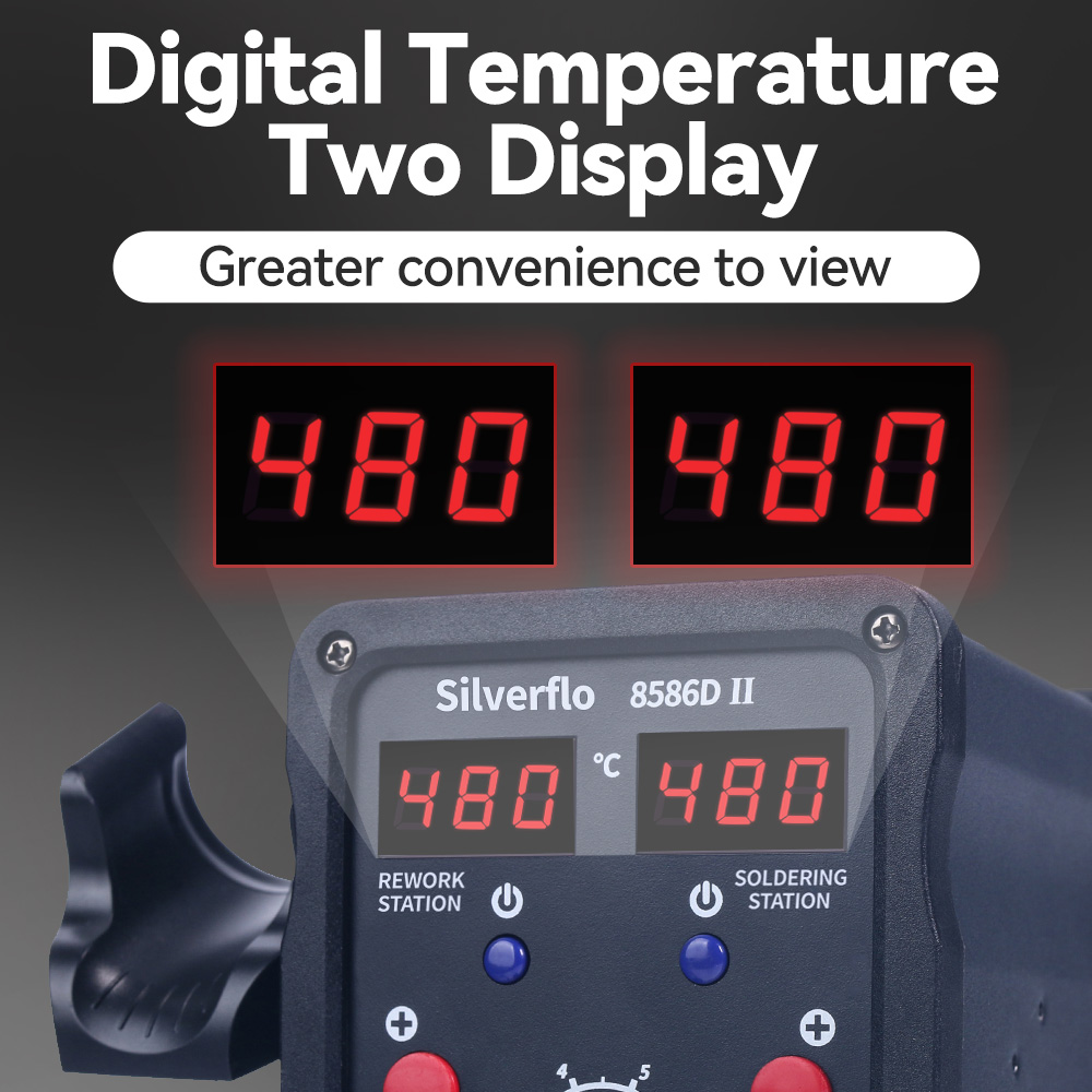 Silverflo 8586D Lehimleme İsta - T12 Soldering Station Oled incelemesi ve fiyatı