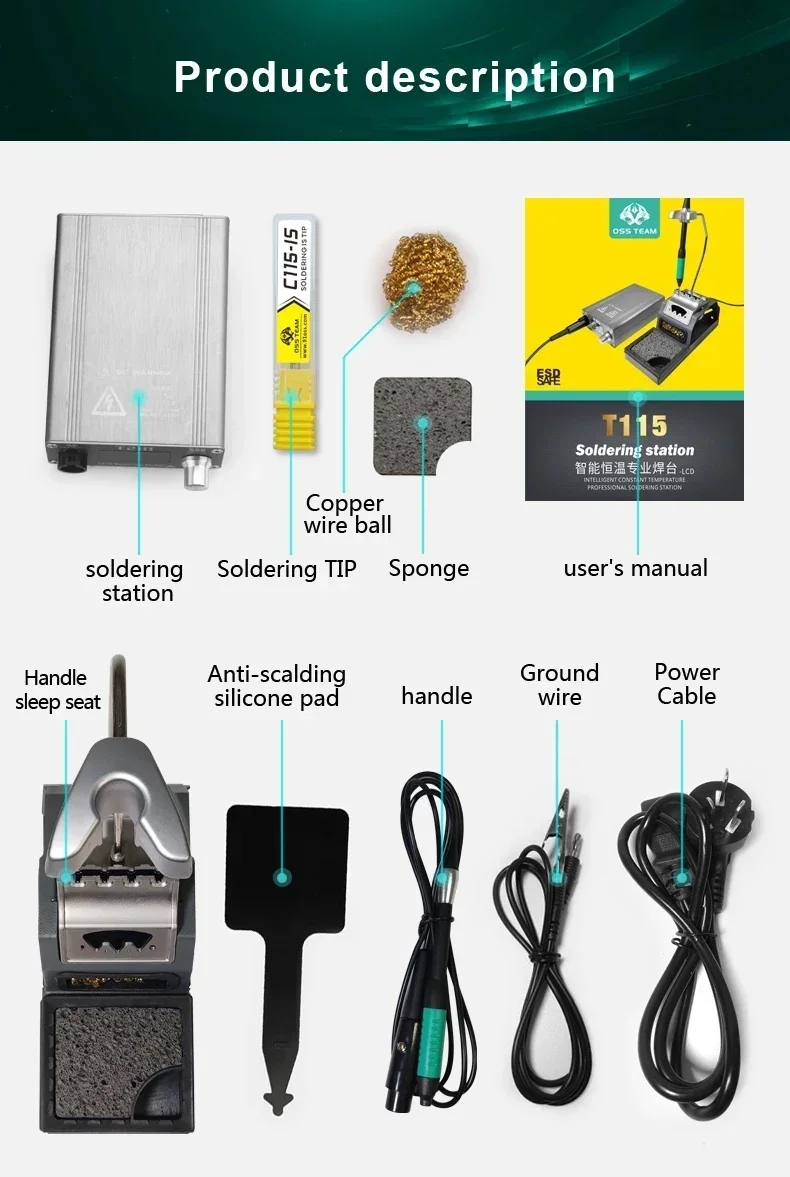 OSS T115 Mikro Nano Elektrikli - C115 Nano Soldering Iron Station incelemesi ve fiyatı