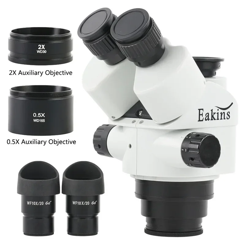 Siyah 3.5X 90X 7X-45X Simul-Fo - Trinocular Stereo Microscope 7X-45X incelemesi ve fiyatı