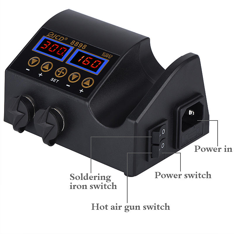 JCD 8898‑16 750W 2'si 1 arada  - 2 In 1 Soldering Rework Station 750W incelemesi ve fiyatı