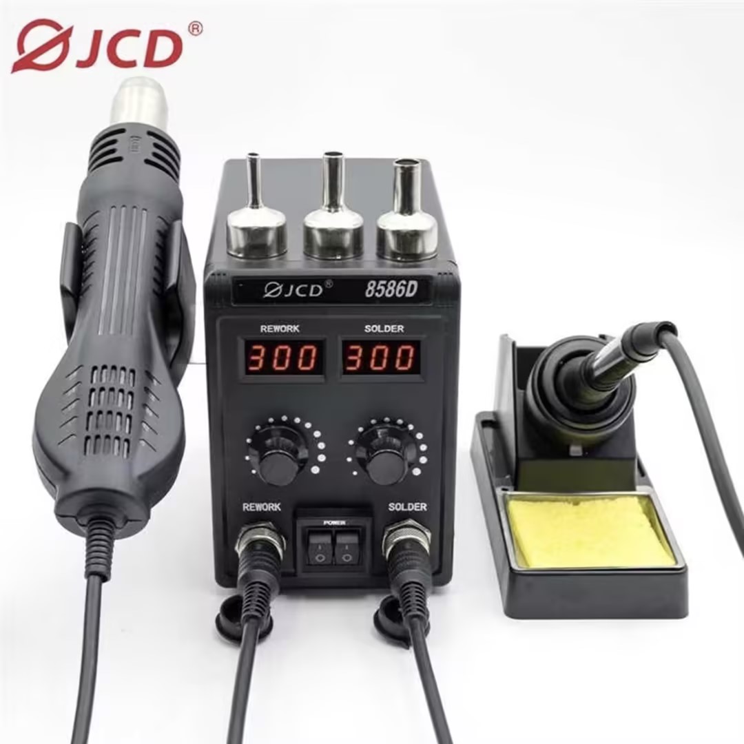 JCD 8586D 2'si 1 arada Lehimle - 2 In 1 Soldering Rework Station 750W incelemesi ve fiyatı