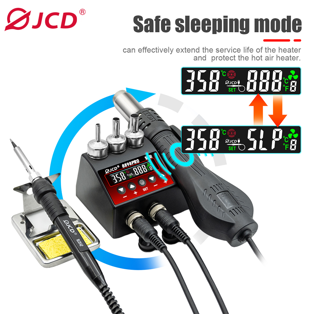 JCD 8898Pro 2 in 1 Lehimleme İ - 2 In 1 Soldering Rework Station 750W incelemesi ve fiyatı