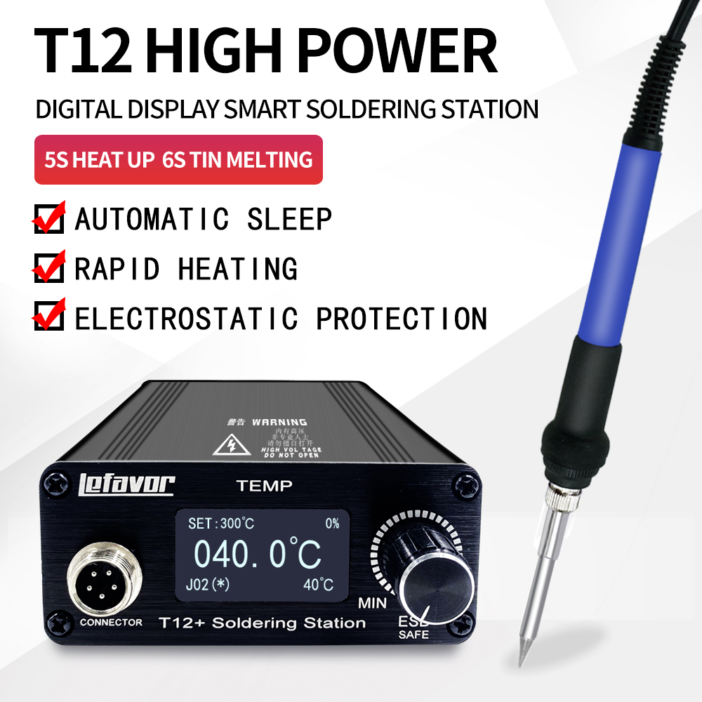 T12 + Lehimleme İstasyonu havy - T12 Soldering Station Oled incelemesi ve fiyatı